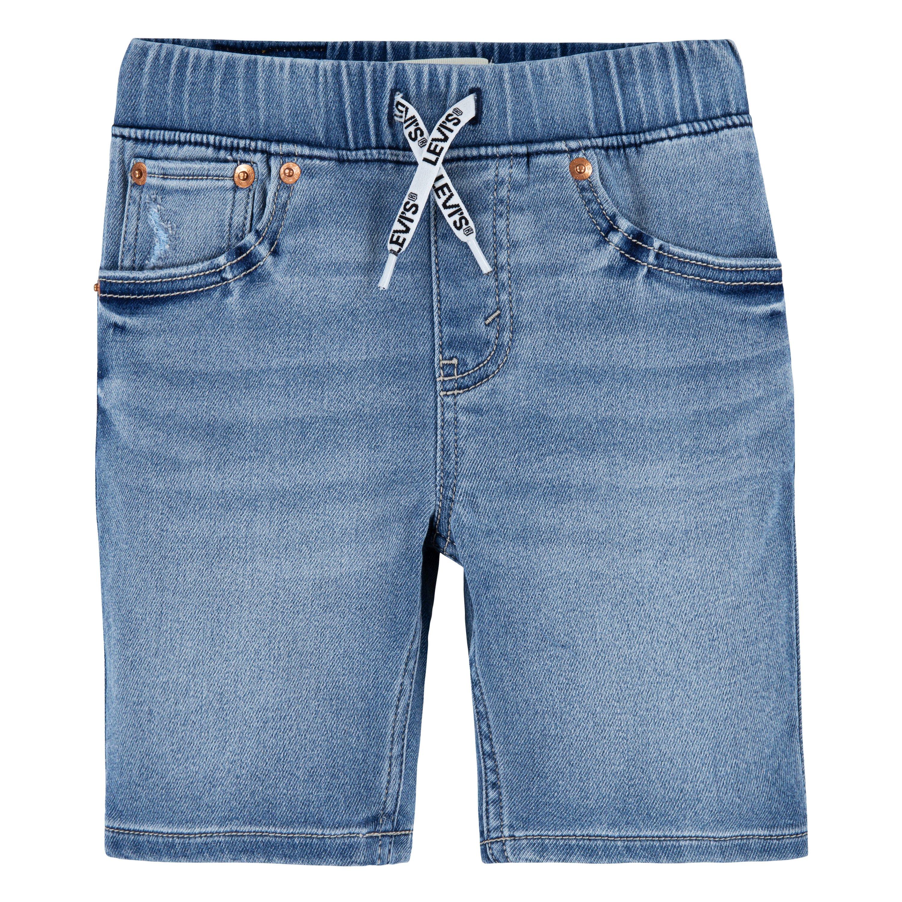 Levi's Little Boys' Skinny Dobby Shorts -Salt Lake Blue - BLUE